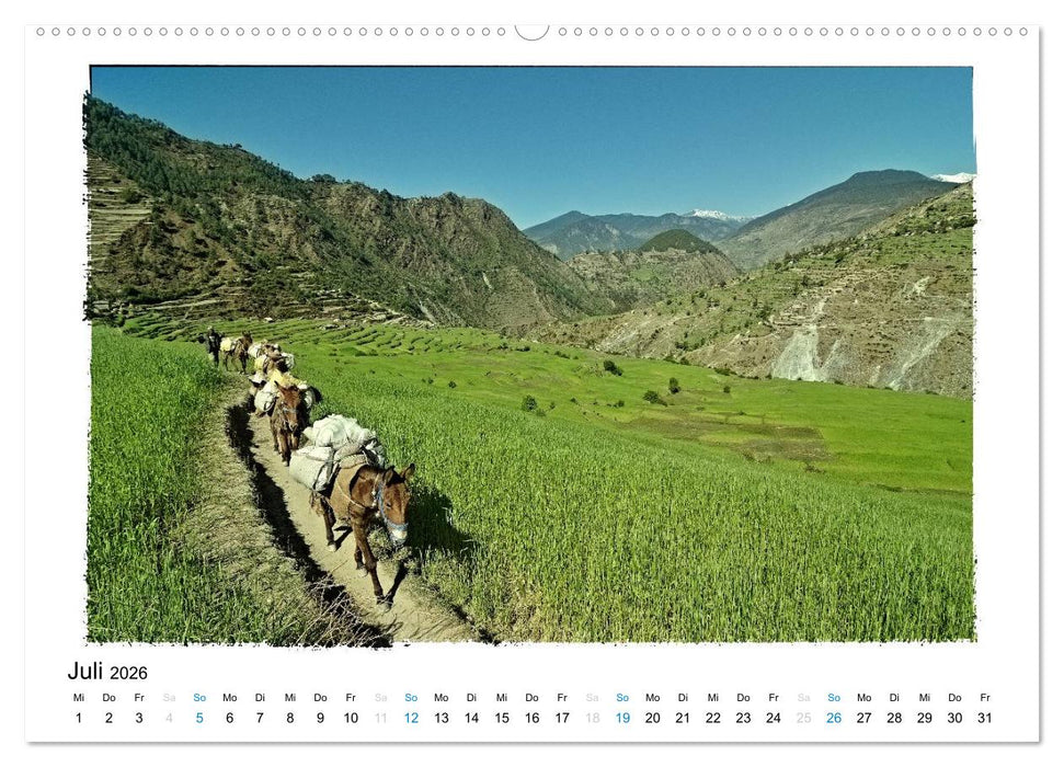 NEPAL GREAT HIMALAYA TRAIL - KULTUR ROUTE (CALVENDO Premium Wandkalender 2026)