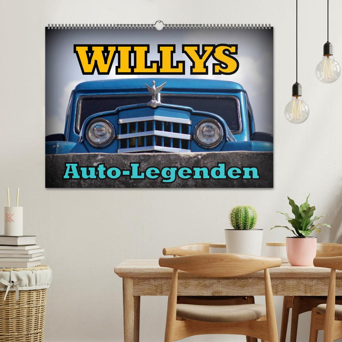 Auto-Legenden: WILLYS (CALVENDO Wandkalender 2026)