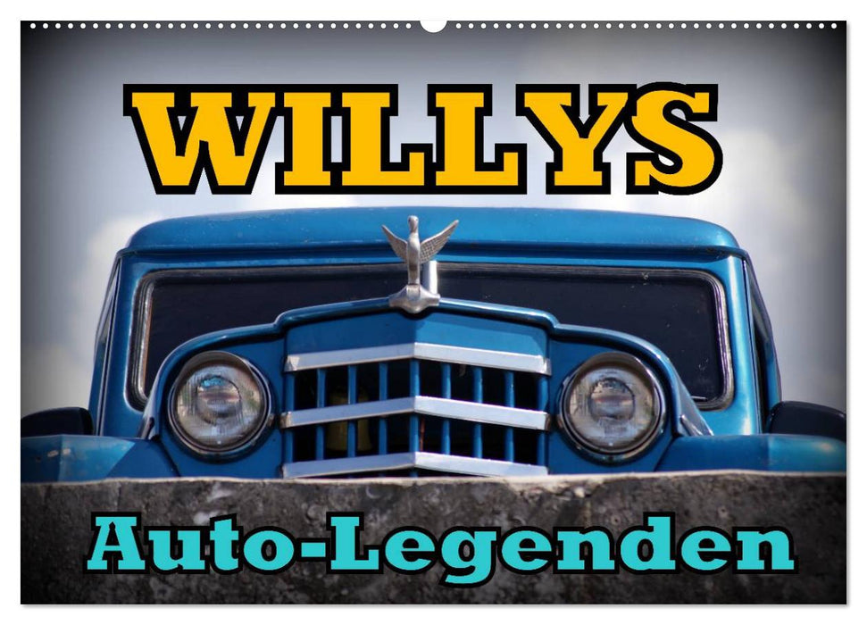 Auto-Legenden: WILLYS (CALVENDO Wandkalender 2026)