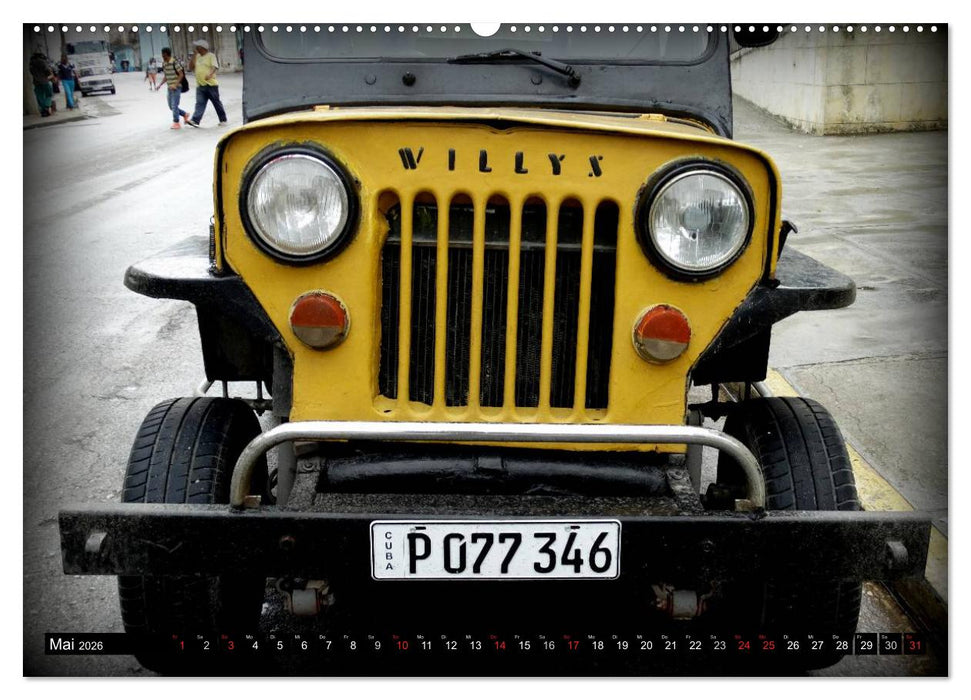 Auto-Legenden: WILLYS (CALVENDO Wandkalender 2026)