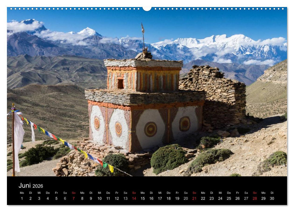 Buddhistische Chörten im Himalaya (CALVENDO Wandkalender 2026)