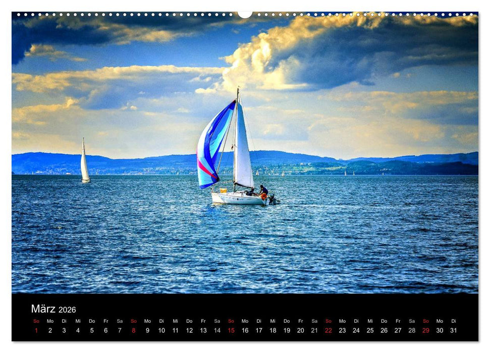 Bodensee-Schiffe und Boote (CALVENDO Premium Wandkalender 2026)