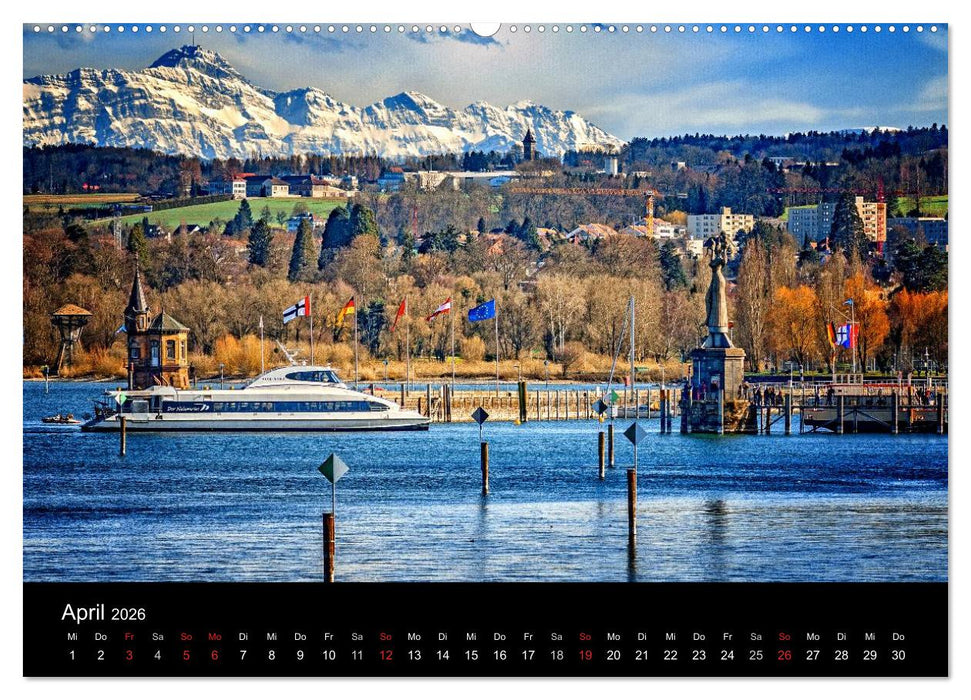 Bodensee-Schiffe und Boote (CALVENDO Premium Wandkalender 2026)