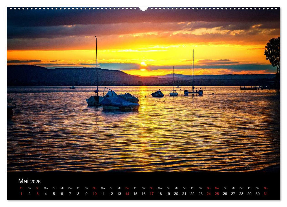 Bodensee-Schiffe und Boote (CALVENDO Premium Wandkalender 2026)