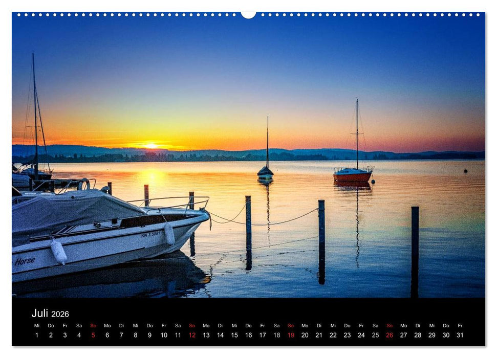 Bodensee-Schiffe und Boote (CALVENDO Premium Wandkalender 2026)