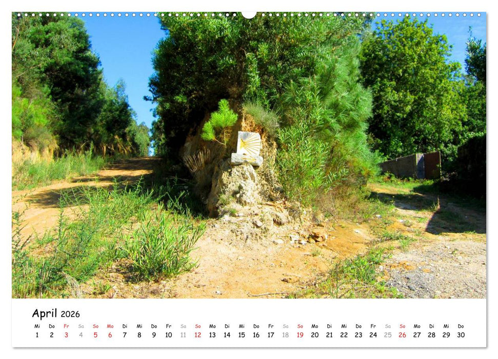 Jakobsweg - Camino Portugues (CALVENDO Wandkalender 2026)
