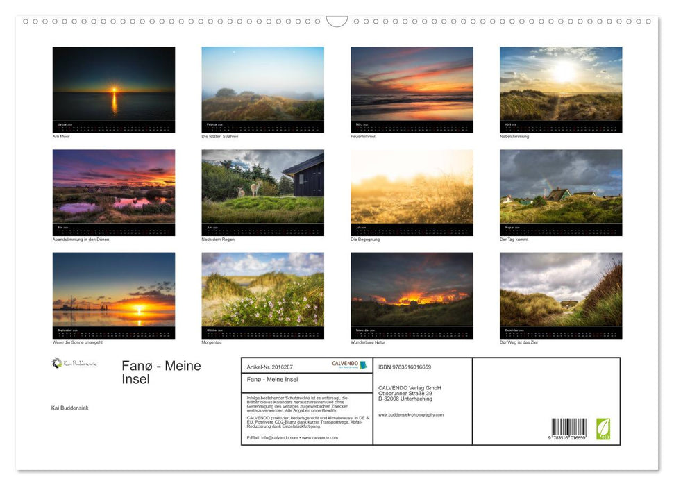 Fanø - Meine Insel (CALVENDO Wandkalender 2026)