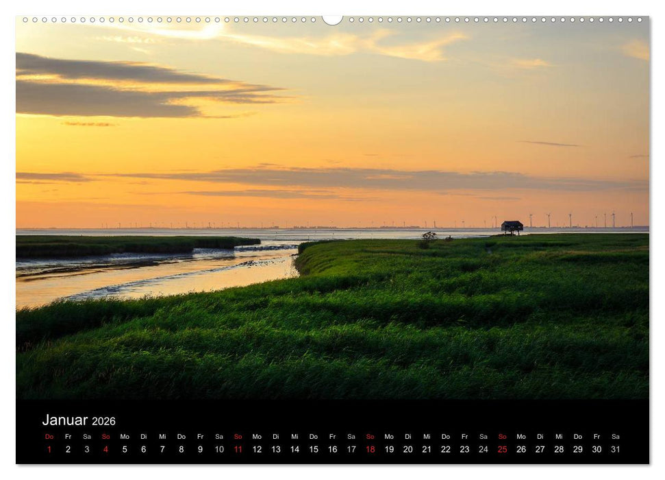 Sonnenauf- und Untergänge in Europa (CALVENDO Premium Wandkalender 2026)