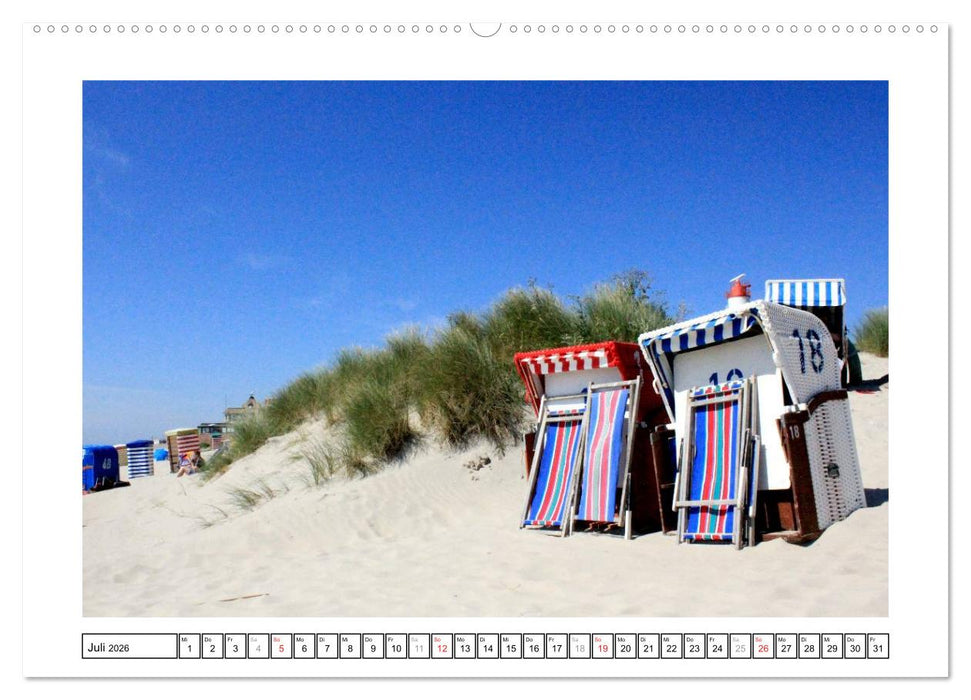 Borkum - Ostfriesische Insel mit Charme (CALVENDO Premium Wandkalender 2026)
