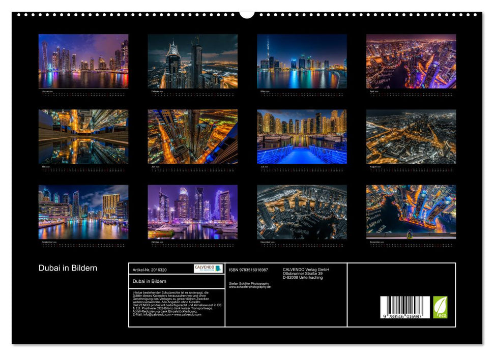 Dubai in Bildern (CALVENDO Premium Wandkalender 2026)