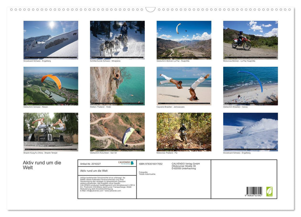 Aktiv rund um die Welt (CALVENDO Wandkalender 2026)