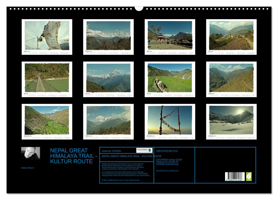 NEPAL GREAT HIMALAYA TRAIL - KULTUR ROUTE (CALVENDO Wandkalender 2026)