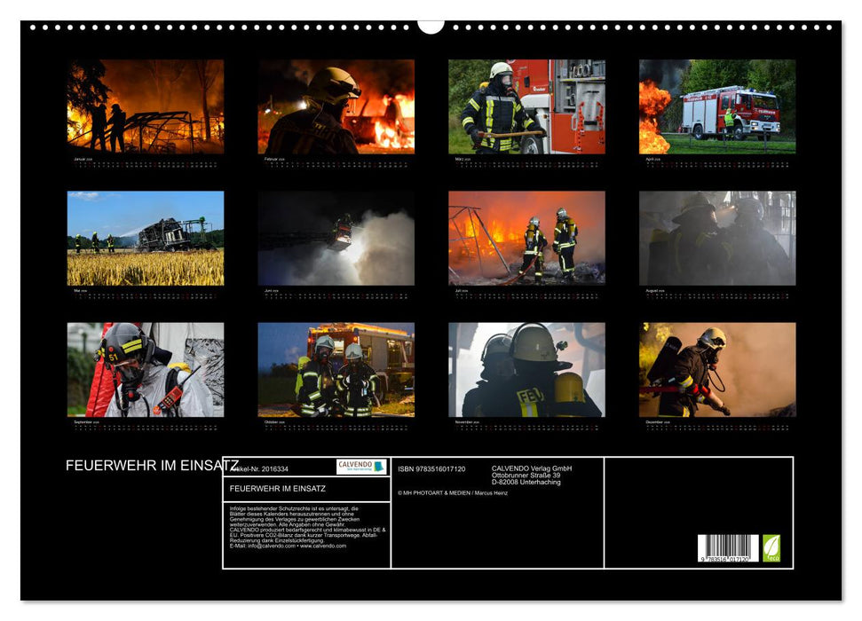 FEUERWEHR IM EINSATZ (CALVENDO Wandkalender 2026)
