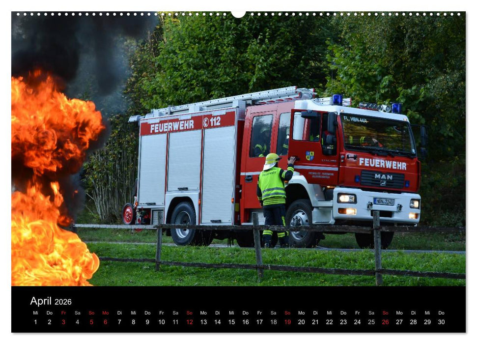 FEUERWEHR IM EINSATZ (CALVENDO Wandkalender 2026)