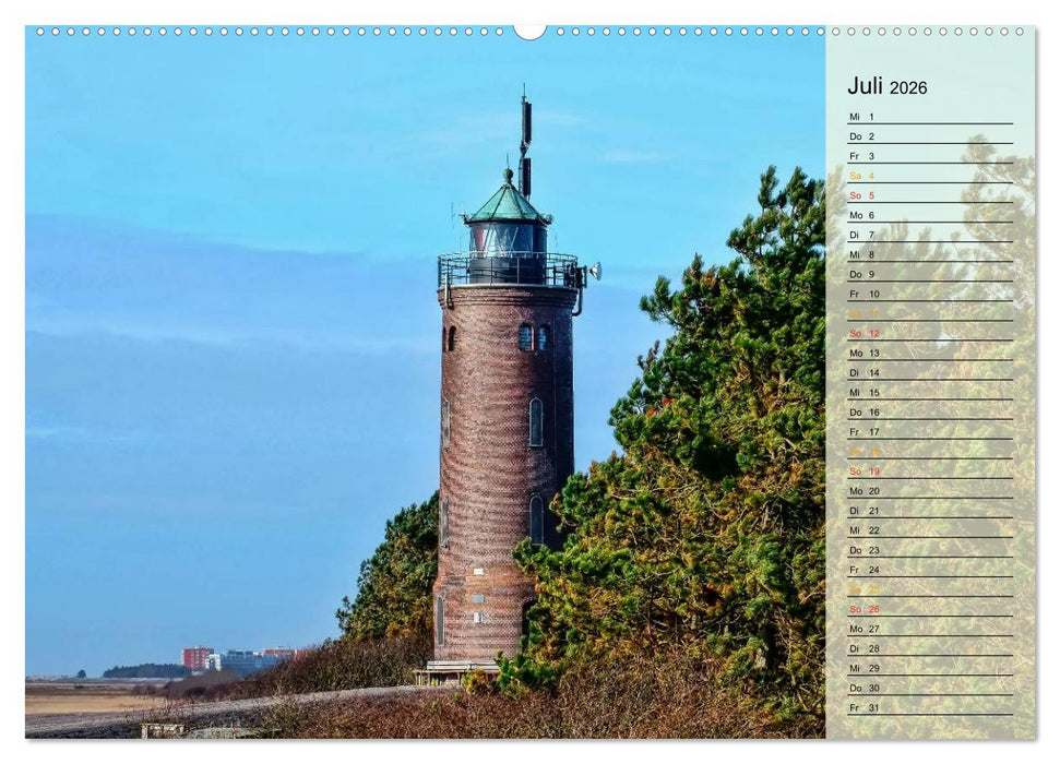 Leuchttürme - maritime Wegweiser in Deutschland (CALVENDO Premium Wandkalender 2026)