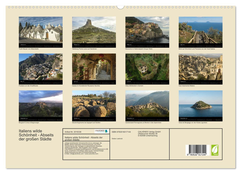 Italiens wilde Schönheit - Abseits der großen Städte (CALVENDO Premium Wandkalender 2026)