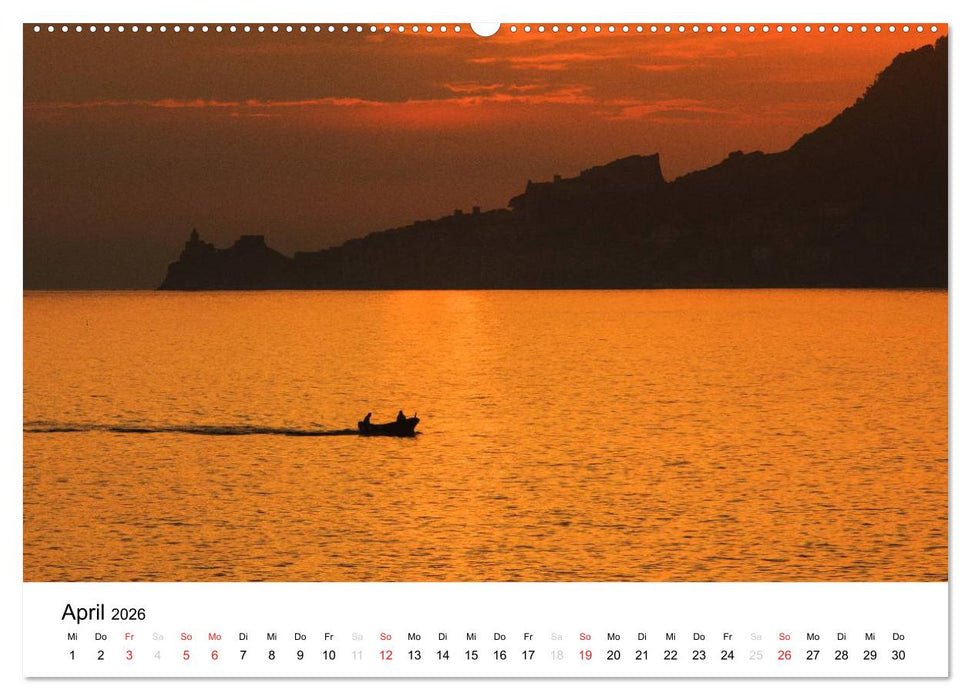 Blick auf die Ligurische Küste (CALVENDO Premium Wandkalender 2026)