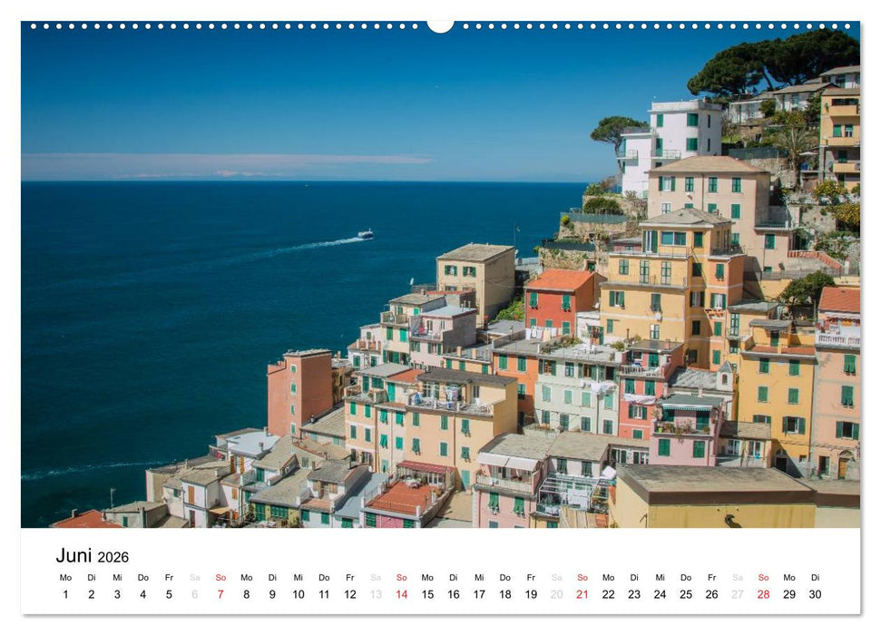 Blick auf die Ligurische Küste (CALVENDO Premium Wandkalender 2026)
