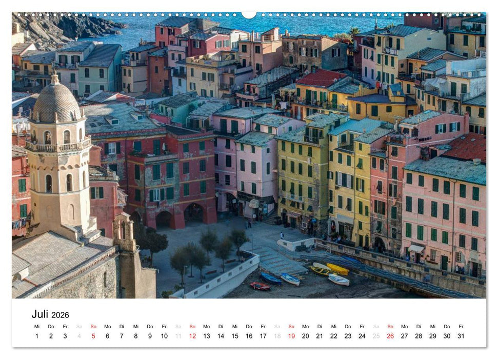 Blick auf die Ligurische Küste (CALVENDO Premium Wandkalender 2026)