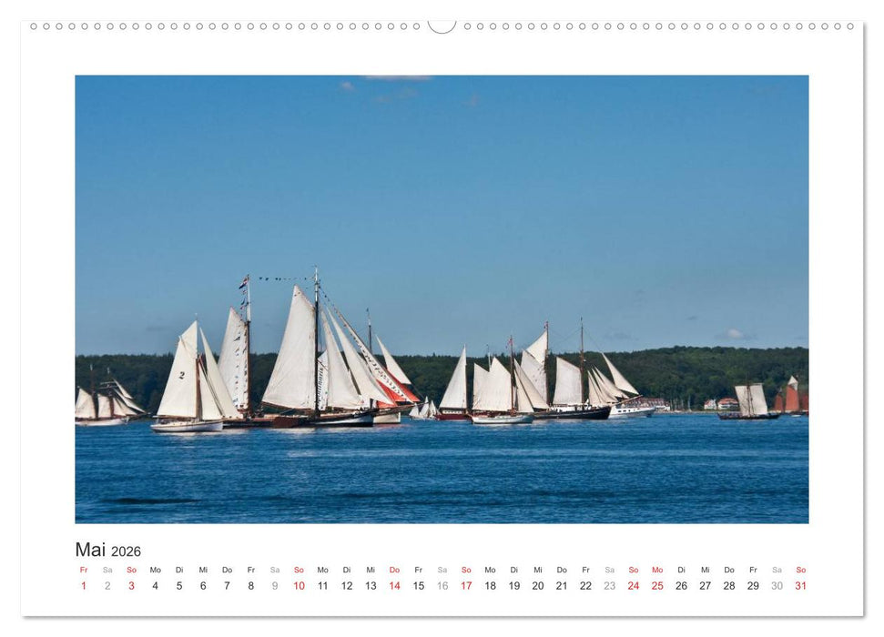 Historische Segelschiffe auf der Ostsee (CALVENDO Wandkalender 2026)