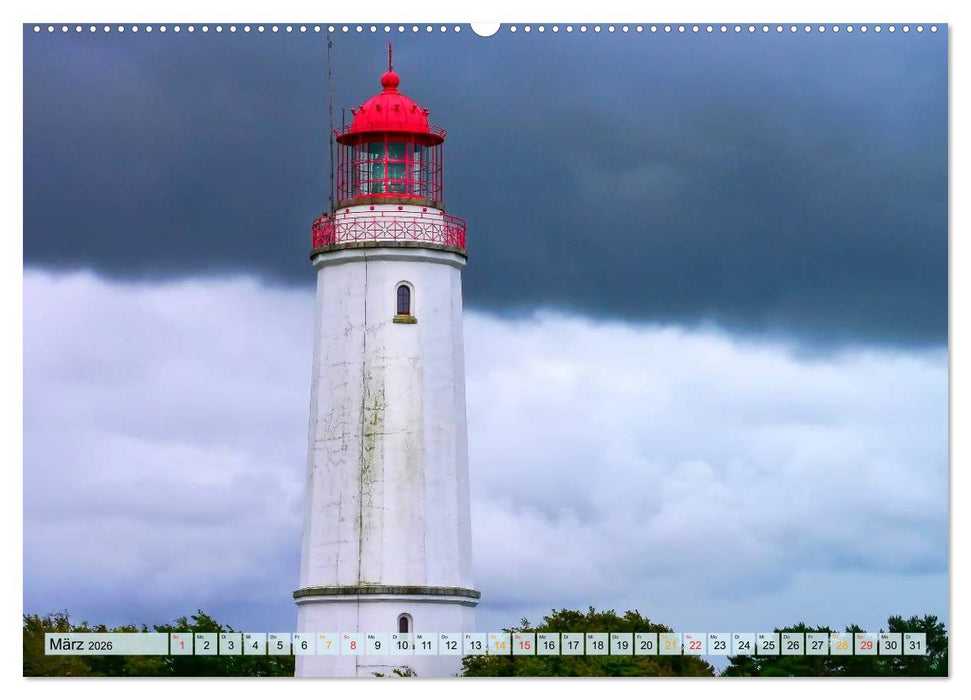 Leuchttürme - maritime Wegweiser in Deutschland (CALVENDO Premium Wandkalender 2026)