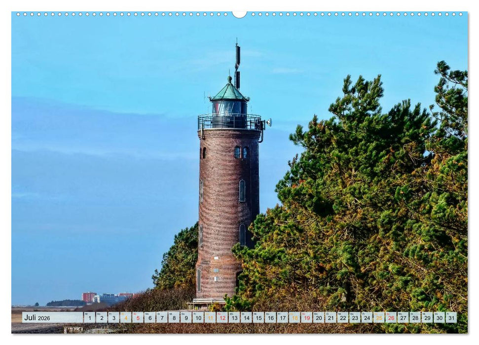 Leuchttürme - maritime Wegweiser in Deutschland (CALVENDO Premium Wandkalender 2026)