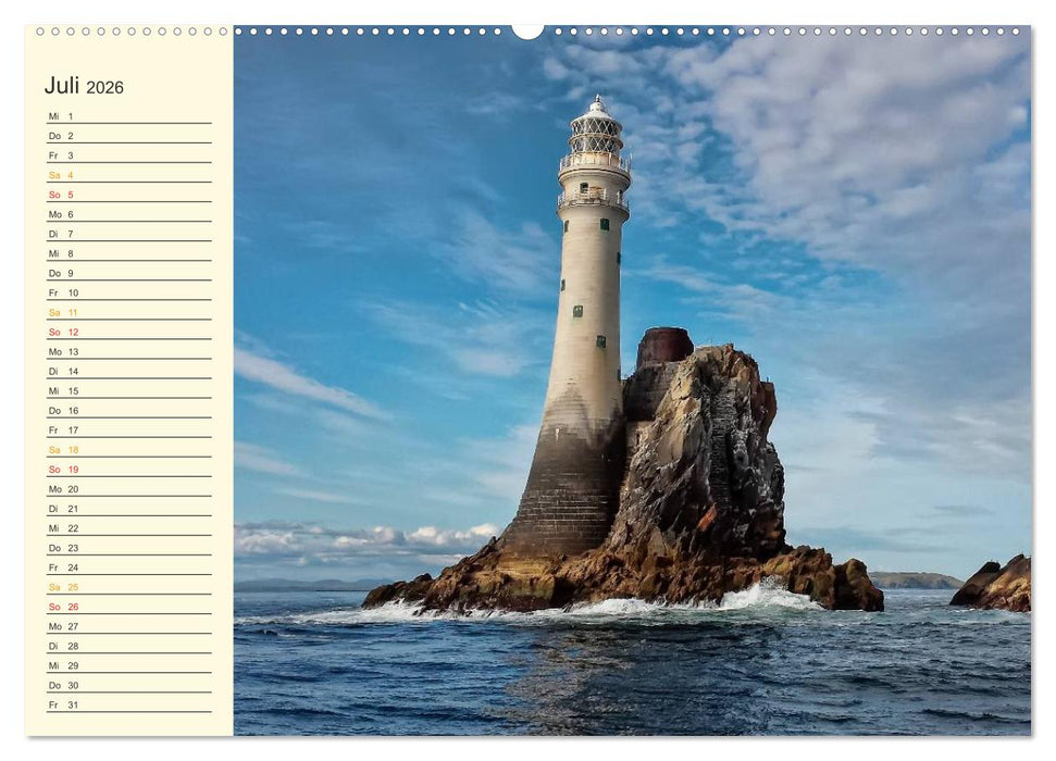 Leuchttürme - maritime Wegweiser weltweit (CALVENDO Premium Wandkalender 2026)