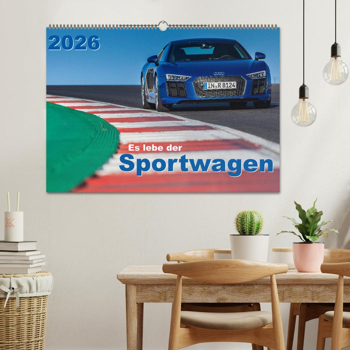 Es lebe der Sportwagen 2026 (CALVENDO Wandkalender 2026)