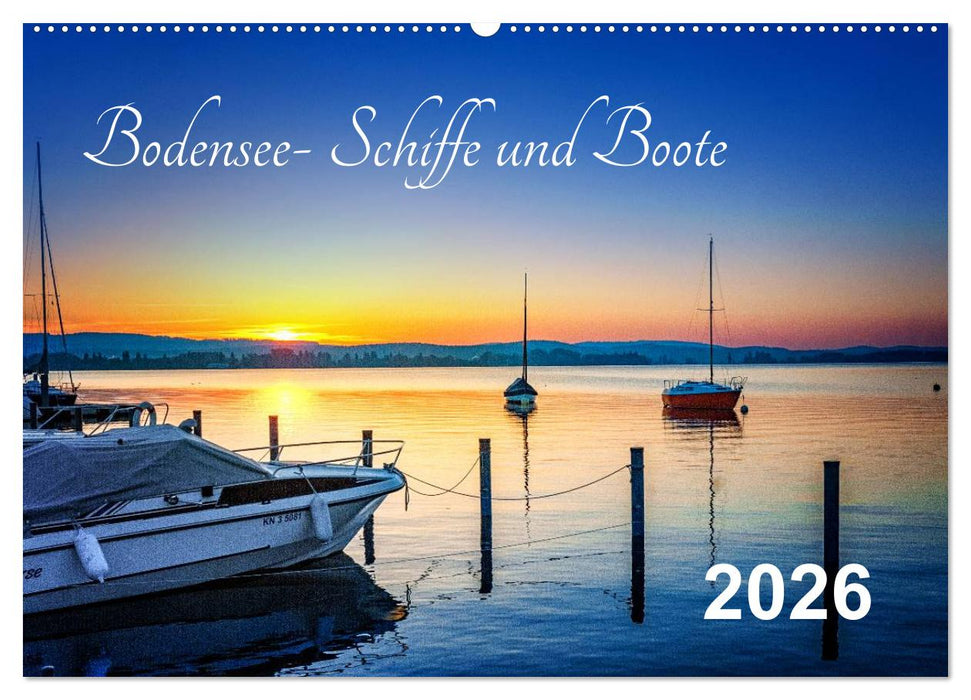 Bodensee-Schiffe und Boote (CALVENDO Wandkalender 2026)