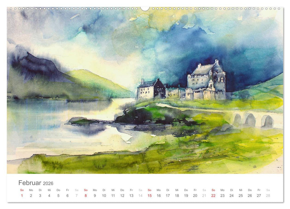Faszination Aquarell - Eckard Funck (CALVENDO Wandkalender 2026)