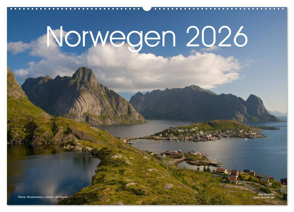 Norwegen (CALVENDO Wandkalender 2026)