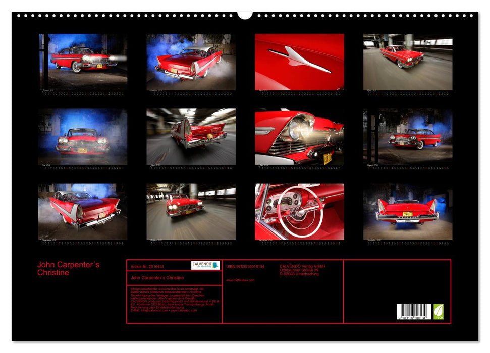 John Carpenter´s Christine (CALVENDO Wandkalender 2026)