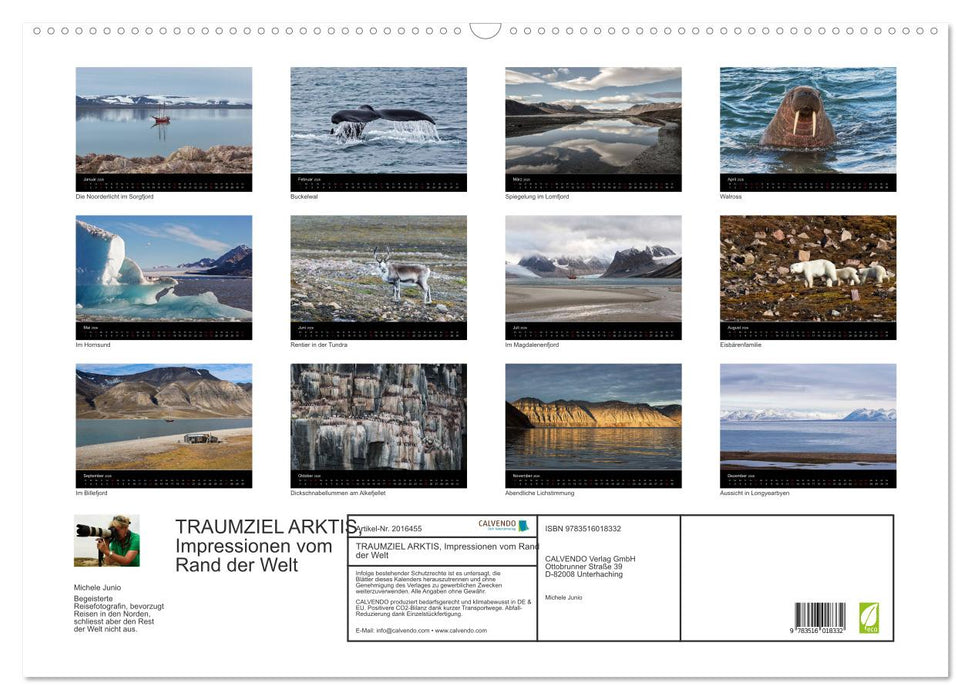 TRAUMZIEL ARKTIS, Impressionen vom Rand der Welt (CALVENDO Wandkalender 2026)