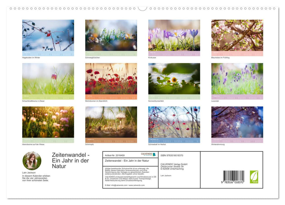 Zeitenwandel - Ein Jahr in der Natur (CALVENDO Premium Wandkalender 2026)