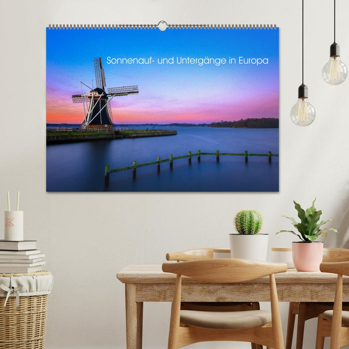 Sonnenauf- und Untergänge in Europa (CALVENDO Wandkalender 2026)