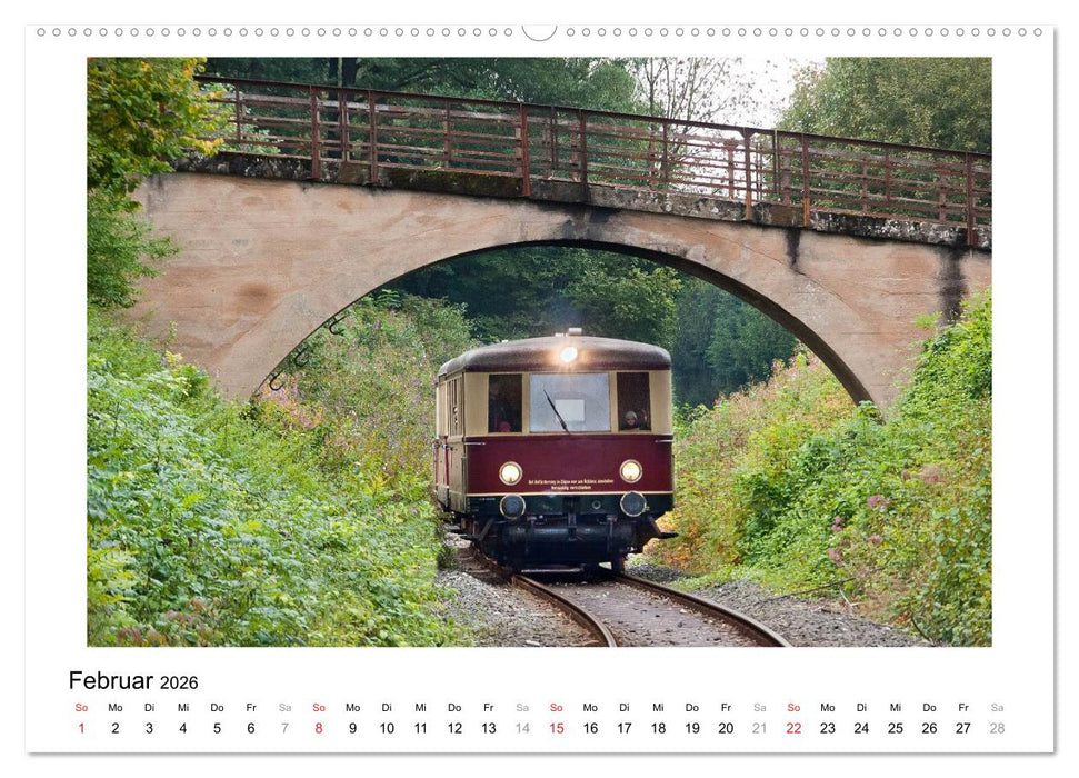 Mit der Eisenbahn in die Fränkische Schweiz (CALVENDO Wandkalender 2026)