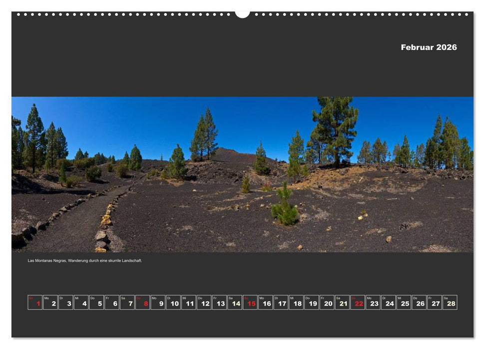 Teneriffa im Panorama (CALVENDO Premium Wandkalender 2026)