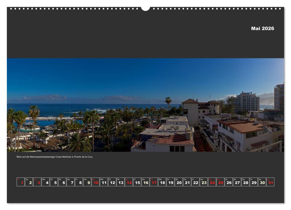 Teneriffa im Panorama (CALVENDO Premium Wandkalender 2026)