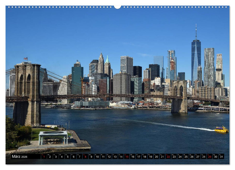 New York City - Zwischen Hudson und East River (CALVENDO Wandkalender 2026)