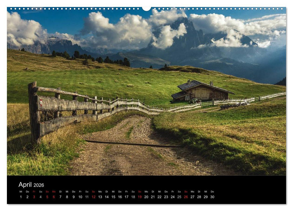 Von Venetien nach Südtirol (CALVENDO Wandkalender 2026)