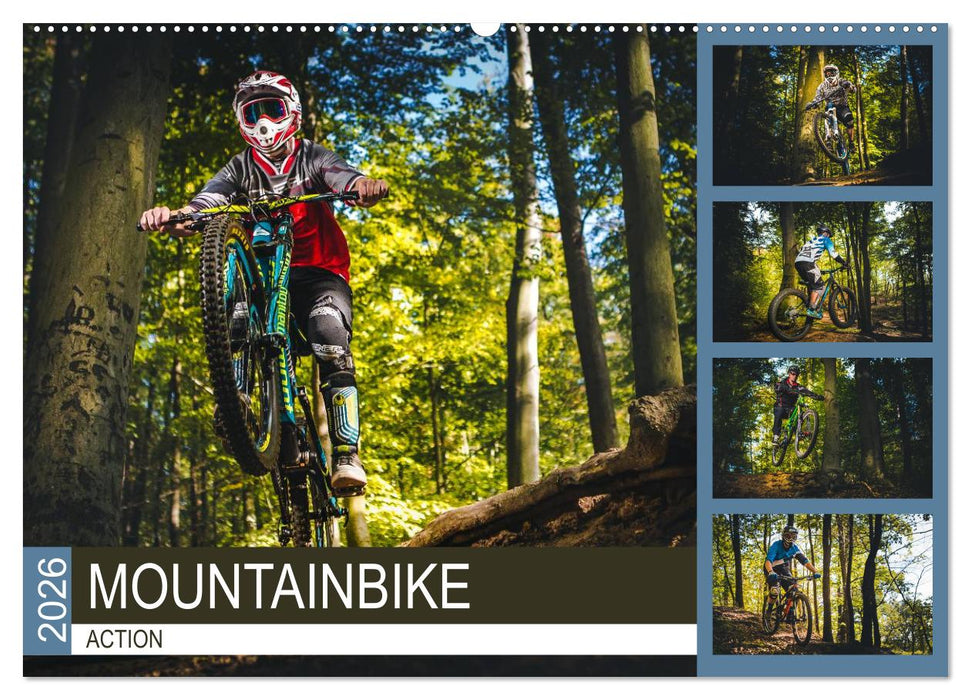 Mountainbike Action (CALVENDO Wandkalender 2026)