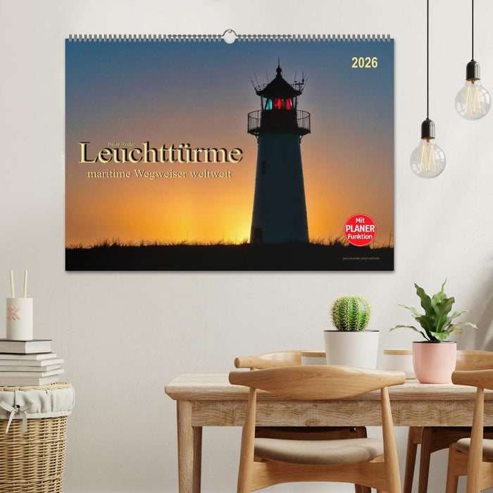 Leuchttürme - maritime Wegweiser weltweit (CALVENDO Wandkalender 2026)