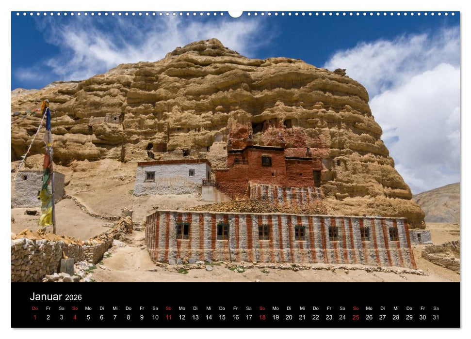 MUSTANG - das verborgene Königreich im Himalaya (CALVENDO Premium Wandkalender 2026)