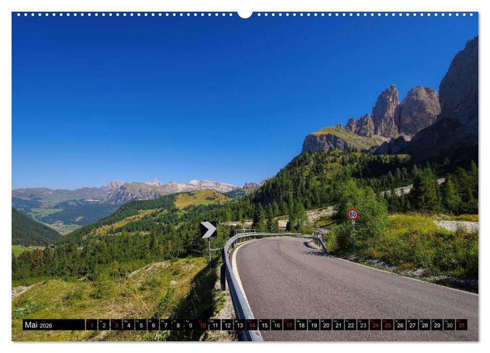 Das Grödner Tal - Im Herzen der Dolomiten (CALVENDO Premium Wandkalender 2026)