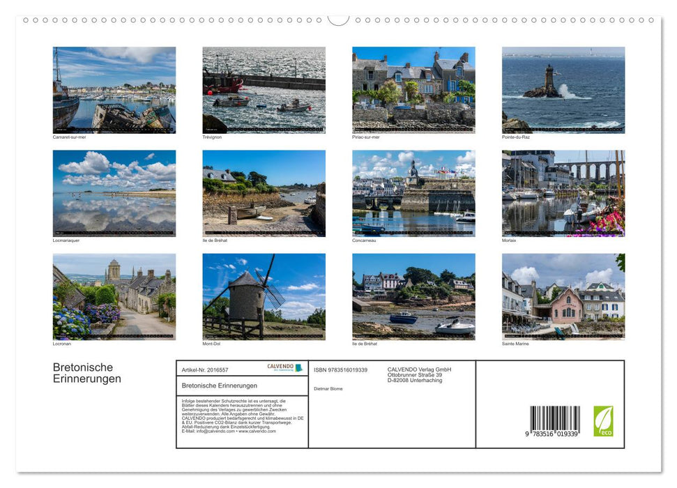 Bretonische Erinnerungen (CALVENDO Premium Wandkalender 2026)