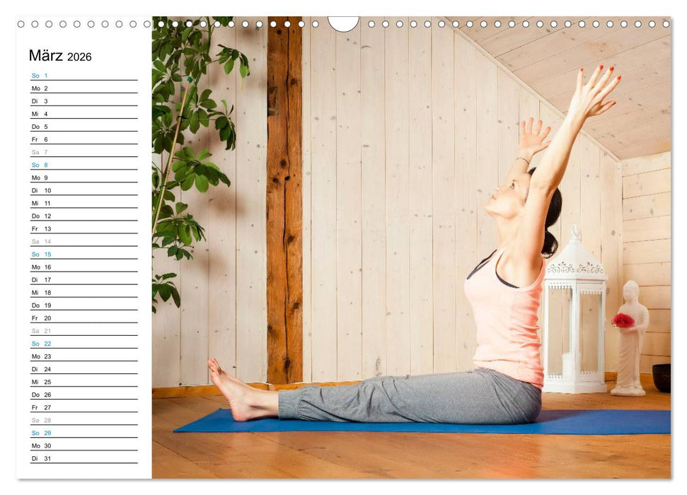 Yoga - ganz einfach zuhause (CALVENDO Wandkalender 2026)