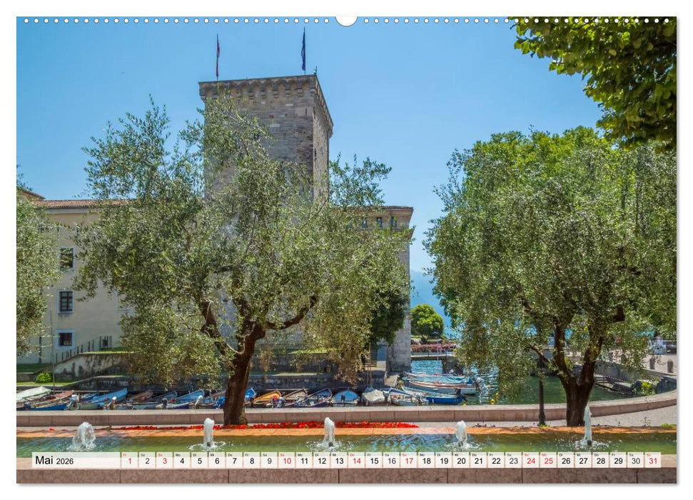WUNDERBARER GARDASEE Riva del Garda und Torbole (CALVENDO Premium Wandkalender 2026)