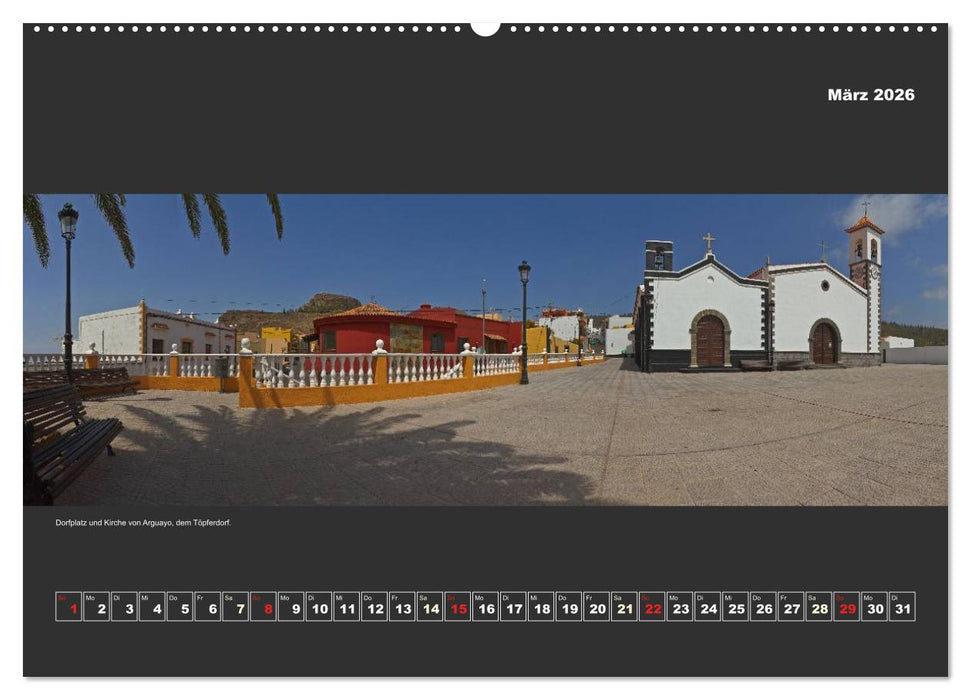 Teneriffa im Panorama (CALVENDO Wandkalender 2026)