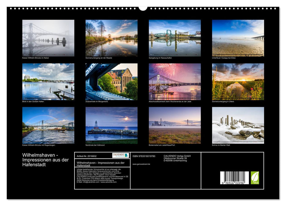 Wilhelmshaven - Impressionen aus der Hafenstadt (CALVENDO Premium Wandkalender 2026)