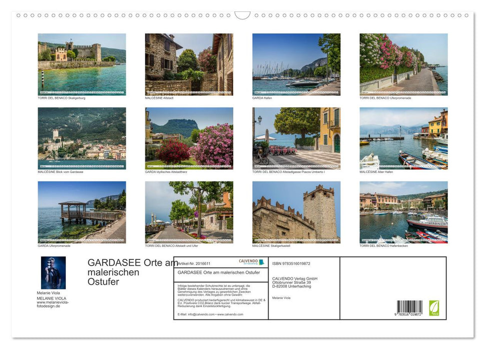 GARDASEE Orte am malerischen Ostufer (CALVENDO Wandkalender 2026)